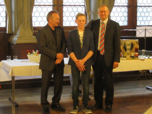 Elis Bonitz (Judo) bei der Lindauer Sportlerehrung 2017