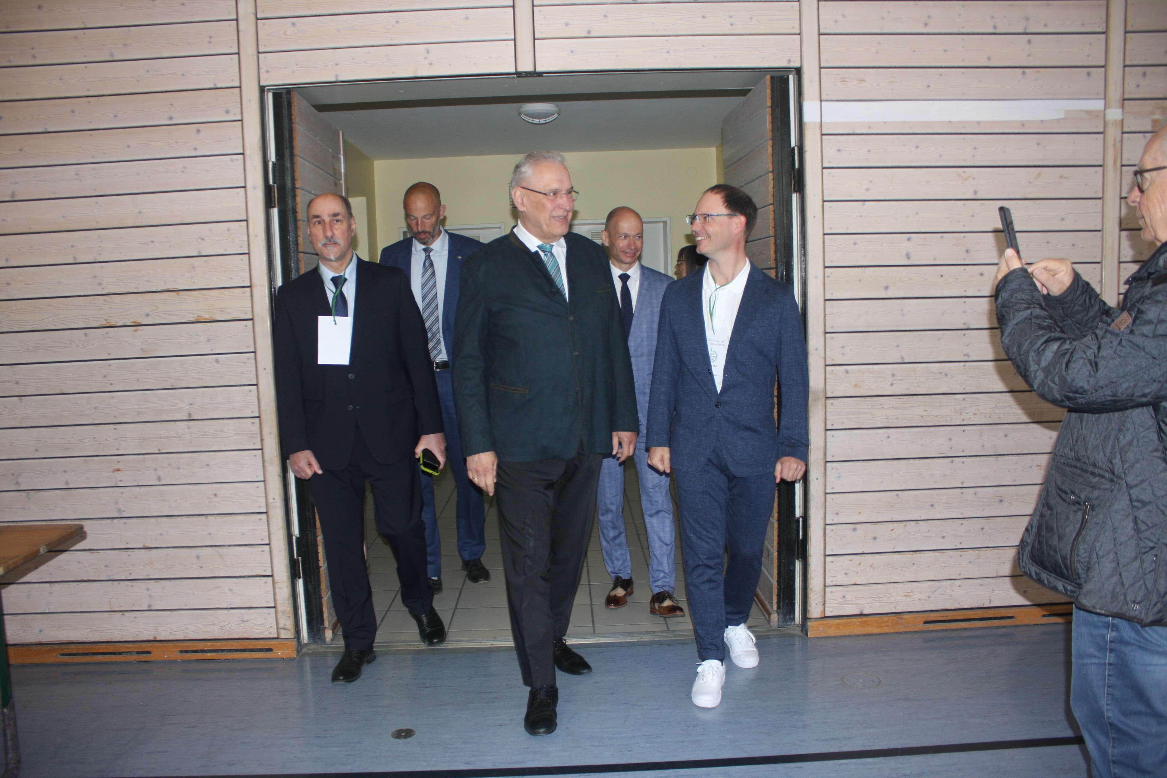 Ankunft Sportminister Herrmann