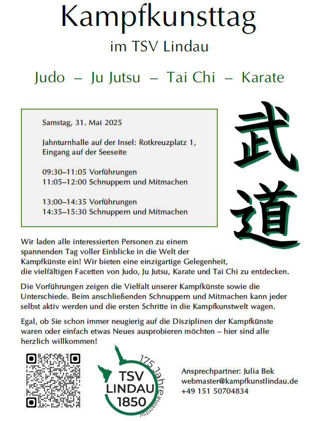 Kampfkunsttag Flyer